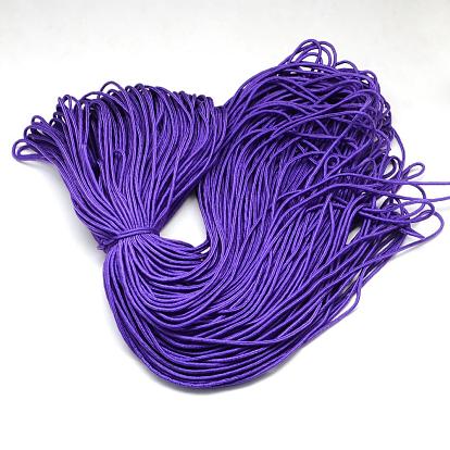 Polyester & Spandex Cord Ropes, 16-Ply, 2mm, about 109.36 yards(100m)/bundle