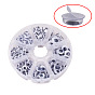 Black & White Plastic Wiggle Googly Eyes Buttons DIY Scrapbooking Crafts Toy Accessories with Label Paster on Back