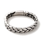 304 Stainless Steel Leaf Link Chain Bracelets for Women Men