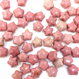 Natural Rhodonite Beads, Star
