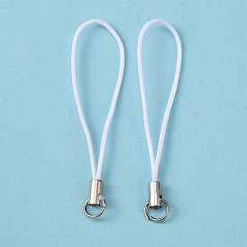 Mobile Phone Strap, Colorful DIY Cell Phone Straps, Alloy Ends with Iron Rings