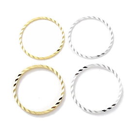 Brass Linking Rings, Cadmium Free & Lead Free, Textured Ring