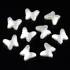 Perles de nacre en plastique ABS, papillon