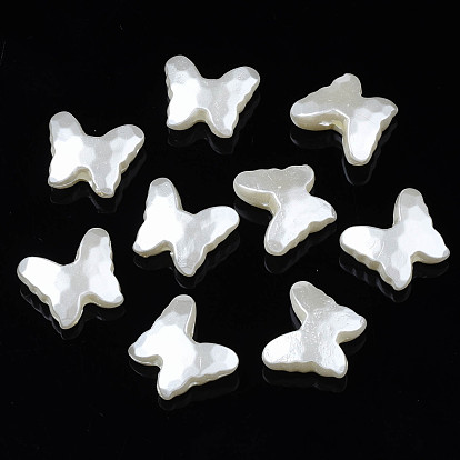 Perles de nacre en plastique ABS, papillon