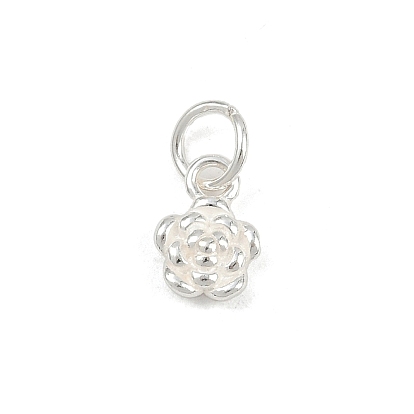 925 подвески-цветы из стерлингового серебра, с прыжковых колец