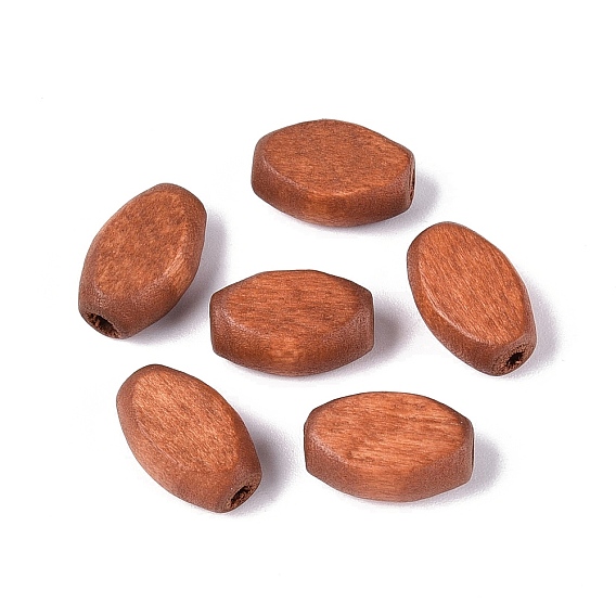 Бусины из натурального дерева шима, окрашенные, овальные