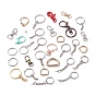 Alloy and Iron Keychain Clasps, Mixed Shapes