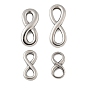 304 из нержавеющей стали бесконечность связывая кольца, не тускнеет