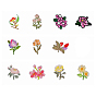 Computerized Embroidery Cloth Iron on/Sew on Patches, Costume Accessories, Appliques, Flower