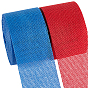 2Rolls 2 Colors Polyester Imitation Linen Wrapping Ribbon, for Crafts Decoration