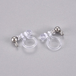 304 Stainless Steel and Plastic Clip-on Earring Findings