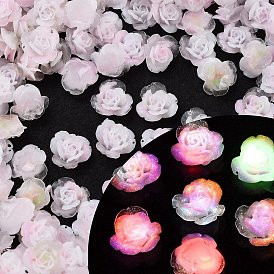 Luminous Resin Decoden Cabochons, Glow in the Dark, Flower