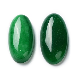 Malaisie naturelle cabochons de jade, teint, ovale