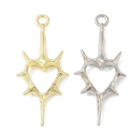 Большие сплавочные подвески, формы сердца, стойки покрытие