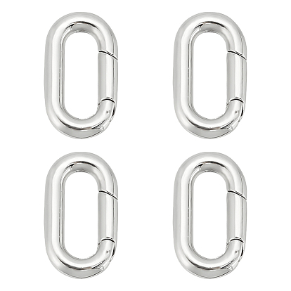 4шт 304 Кольца пружинные затворные из нержавеющей стали, овальное кольцо