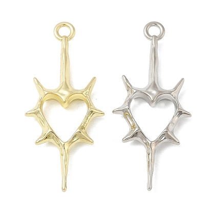 Большие сплавочные подвески, формы сердца, стойки покрытие