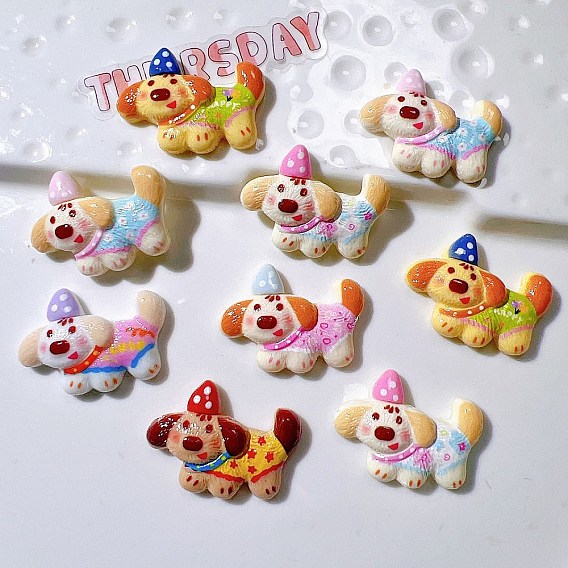 Непрозрачные кабошоны из смолы, такса