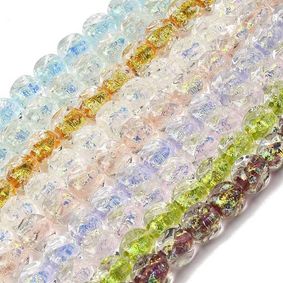 Нити из фольги в технике лэмпворк, самородки