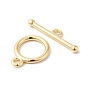 Brass Toggle Clasps, Round Ring