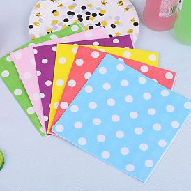 Paper Tissue, Disposable Napkins, for Birthday Party Decorations, Square