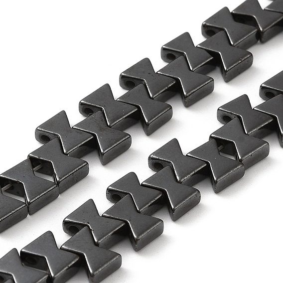 Synthetic Non-Magnetic Hematite Beads Strands, Bowknot