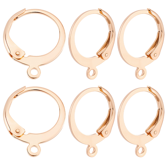 50 шт. 304 серьги с рычагом из нержавеющей стали, с петлей