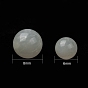 Naturelles perles pierre de lune blanc brins, a- année, ronde