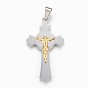 304 Stainless Steel Pendants, For Easter, Crucifix Cross