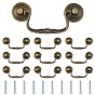10Pcs Zinc Alloy Swing Cabinet Handles, with 20Pcs Screws