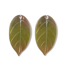 Opaque Resin Pendants, Leaf