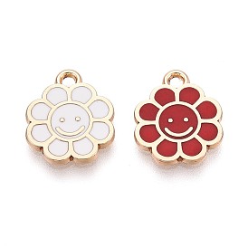 Подвески из эмали и сплава, стойки покрытие, , золотые