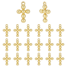 20подвески из латуни с гальваническим покрытием, крест прелести, долговечный, без кадмия и без свинца