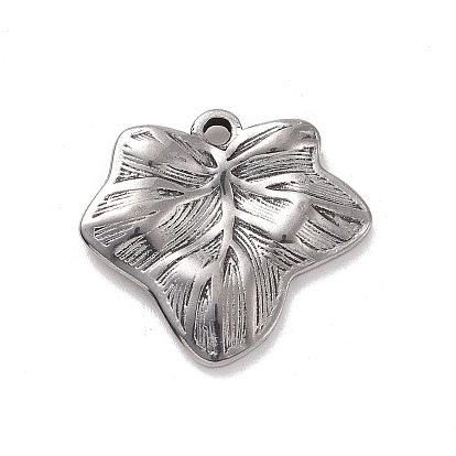 Pendentifs en acier inoxydable, feuille
