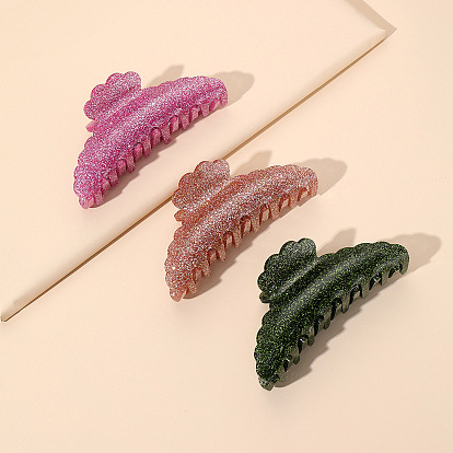 Simple onion powder clip, elegant and exquisite high-end shark clip headdress and hair accessory