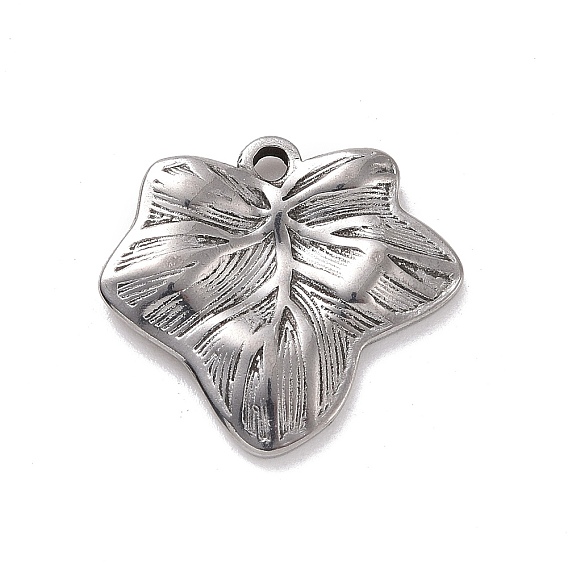 304 Stainless Steel Pendants, Leaf
