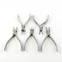 2CR13# Stainless Steel Jewelry Plier Sets,including Needle Nose Plier,Round Nose Plier,Side Cutting Pliers, Flat Nose Plier and Short Chain Nose Pliers, 20x33.5x5.5cm, 5pcs/set