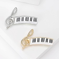 Elegant Creative Piano Music Note Brooch Delicate Artistic Fashion Accessory