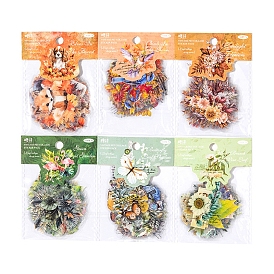 30 шт. цветочные водонепроницаемые декоративные наклейки для домашних животных, самоклеящиеся наклейки с растениями, для diy scrapbooking