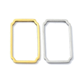 304 Stainless Steel Linking Rings, Rectangle