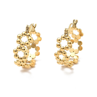 304 женские серьги-кольца из бисера из нержавеющей стали