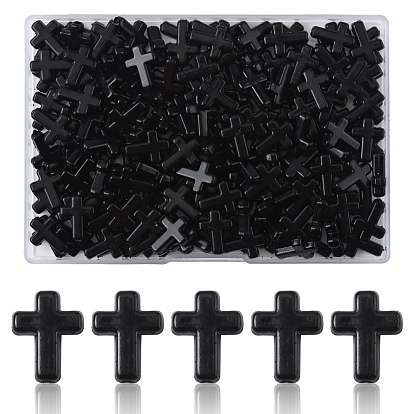 200 непрозрачные акриловые бусины, крестик
