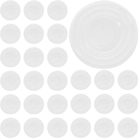 Противоскользящие накладки из пвх для стеклянной столешницы, стеклянный бампер столешницы, плоско-круглые