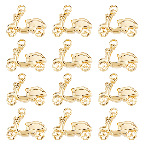 12 латунные подвески шт., мотоцикл