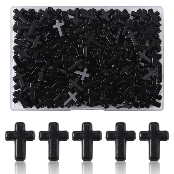 200 непрозрачные акриловые бусины, крестик