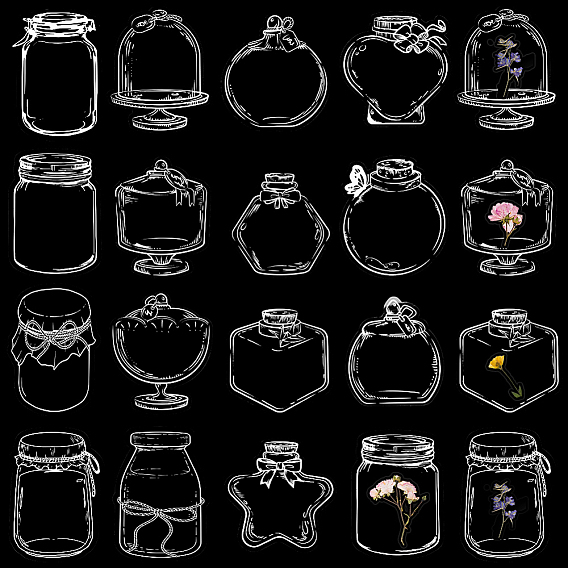 3 стили водонепроницаемые самоклеящиеся наклейки для штамповки наборы, diy ручная закладка декоративная наклейка