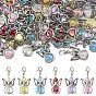 60шт 6 стиль акриловые и сплав подвесные украшения, Сплав с застежками когтя омара