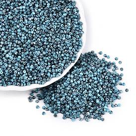 Picasso Glass Seed Beads, Round Hole, Rondelle