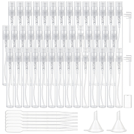 80 шт пустой портативный пластиковый флакон для духов с распылителем с 2 шт пластиковый насос с 2 шт мини прозрачная пластиковая воронка бункер с 6 шт одноразовая пластиковая пипетка