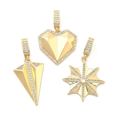 Покрытие стойки латунь с подвесками из фианита, долговечный, подвески без свинца и кадмия