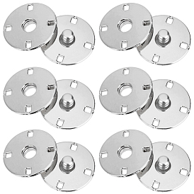 10пары металлических кнопок, кнопки для одежды, швейные принадлежности, плоско-круглые